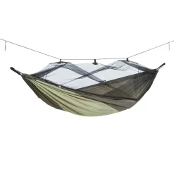 Amazonas - Hängematte Moskito Traveller Thermo grün schwarz