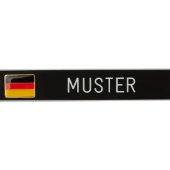 ASMC - Namensschild Kunststoff Deutschlandfahne