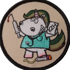 Café Viereck - Patch Sanitäter Einhorn