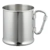 Fox Outdoor - Edelstahlbecher mit Karabiner 220 ml