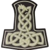 Jackets To Go - JTG 3D Patch Dragon Thors Hammer nachleuchtend