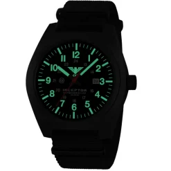 KHS - Armbanduhr Inceptor Black Steel Natoband
