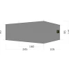 Tatonka - Zeltunterlage Floor Sheet LT Gargia 2 steingrau oliv